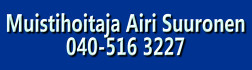 Muistihoitaja Airi Suuronen logo